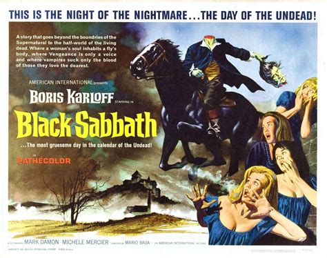 BLACK SABBATH Movie Poster 1963 Boris Karloff Horror Classic | eBay