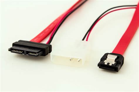 Amphenol Slim SATA to SATA LP4 Power Cable - Pactech