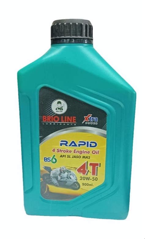 High Mileage 20W50 Brioline Lubricants Rapid 4 Stroke Engine Oil, Bottle of 900 mL at Rs 396 ...