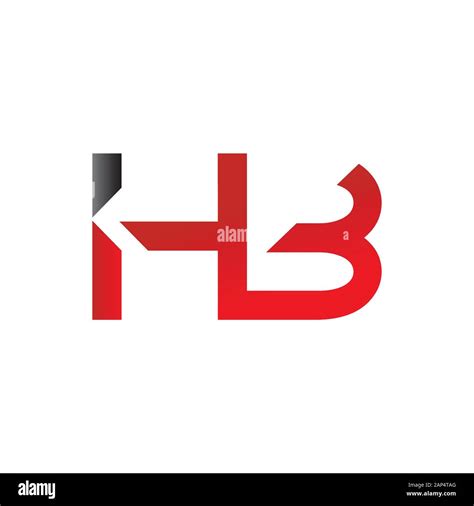 letter HB Logo Design Vector Template. Initial Linked Letter HB Vector ...