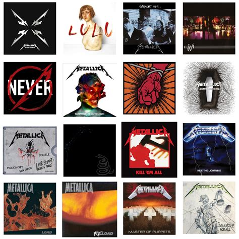 Metallica Album Covers