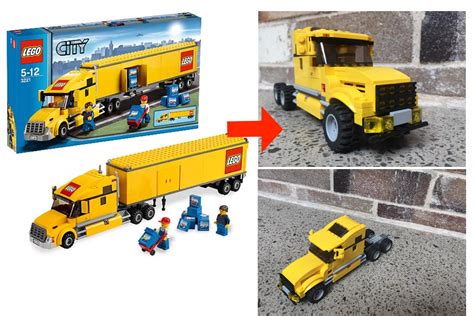 I Modified the old lego city semi-truck set : r/lego