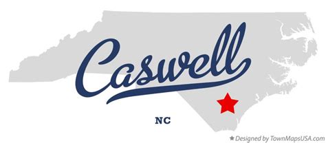 Map of Caswell, NC, North Carolina