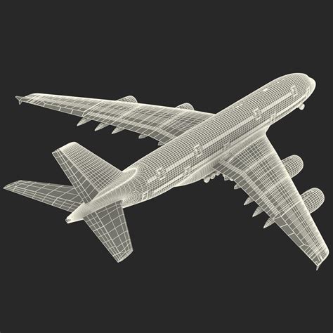 Airbus A380-900 Emirates modelo 3D aparejado Modelo 3D $149 - .max - Free3D