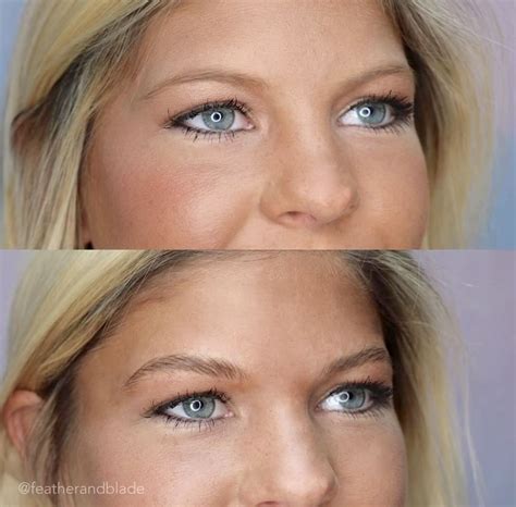 Before & After Picture of Microbladed Eyebrows! Full post on the microblading procedure ...