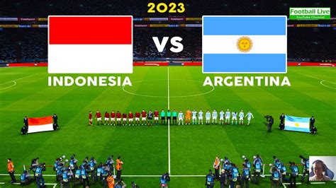 INDONESIA VS ARGENTINA - FIFA FRIENDLY MATCH 2023 Full Match | Messi vs Indonesia | PES Gameplay ...