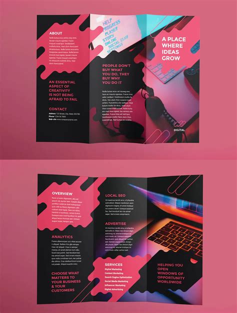 Digital Advertising Agency Brochure Trifold by ambergraphics on Envato Elements | Brochure ...