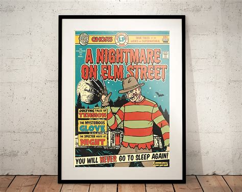 A Nightmare on Elm Street, Print, Poster (Freddy Krueger / Vintage ...