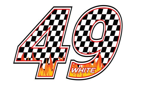 Race Car Number Decals - Hoosierdecal