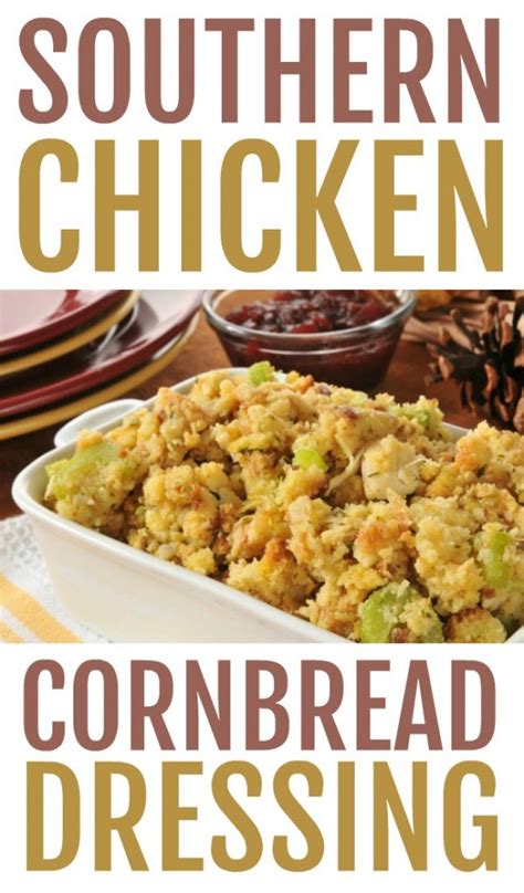 Southern Chicken Cornbread Dressing