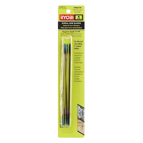 Ryobi 15 Teeth per Inch Scroll Saw Blades (4-Piece) – Tool Mart Inc.