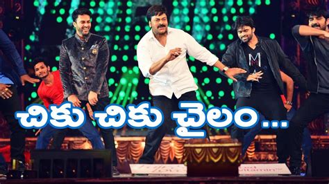 Chiranjeevi Dance Performance - Gang Leader Song at Cine Maa Awards - YouTube