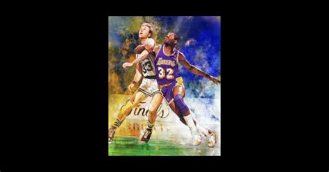 Larry Bird and Magic Johnson NBA Finals - Nba Finals - Sticker | TeePublic