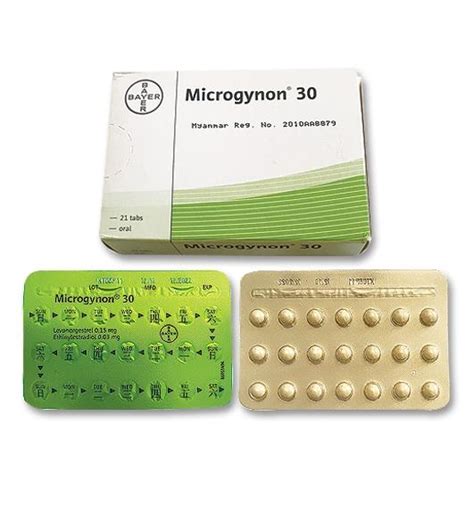 Microgynon 30 Dosage & Drug Information | MIMS Myanmar