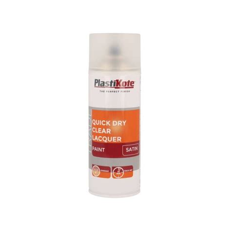 Trade Quick Dry Clear Lacquer Spray Satin 400ml | L&S Engineers