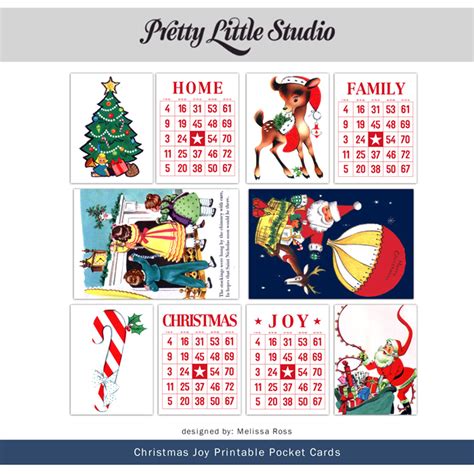 Printable | Christmas Joy Cards - Pretty Little Studio