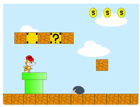 Make an Easy Mario Platformer Game on Scratch