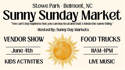 Sunny Sunday Market - Eventeny