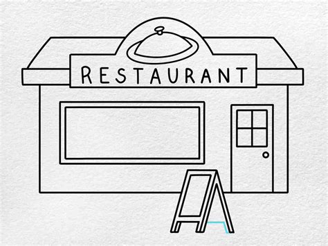 How to Draw a Restaurant - HelloArtsy