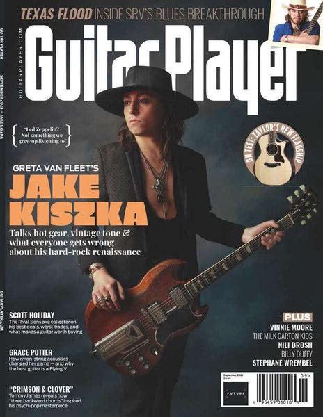 JAKE KISZKA - GRETA VAN FLEET GUITAR PLAYER MAGAZINE - SEPTEMBER 2023 - YourCelebrityMagazines