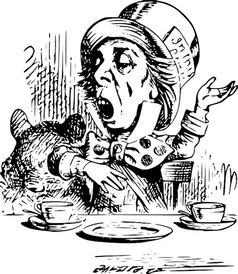 Hatter Mad Alice In Wonderland · Free vector graphic on Pixabay
