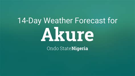 Akure, Nigeria 14 day weather forecast