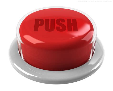 3D red push button | PSDGraphics