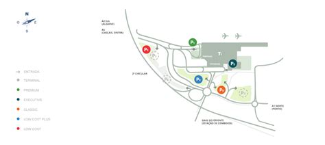 Mapa Estacionamento Aeroporto Porto | Mapa