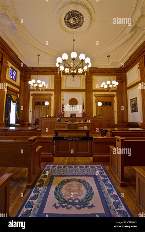 Historic Building Courtroom Court of Appeals Portland Oregon 2 Stock ...