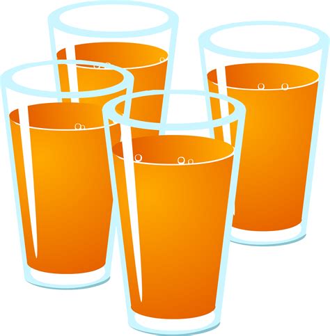 Clipart - Drink Orange Juice