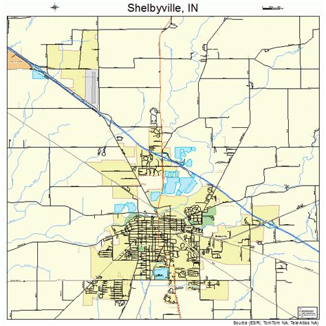 Shelbyville Indiana Street Map 1869318