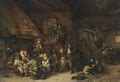 Peasants in a tavern - Cornelis (Pietersz.) Bega - WikiGallery.org, the largest gallery in the world