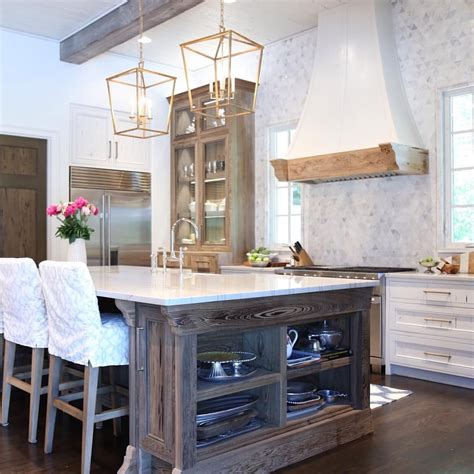 White kitchen with natural wood accents. oldseagrovehomes. #khitchenideas | Home kitchens ...