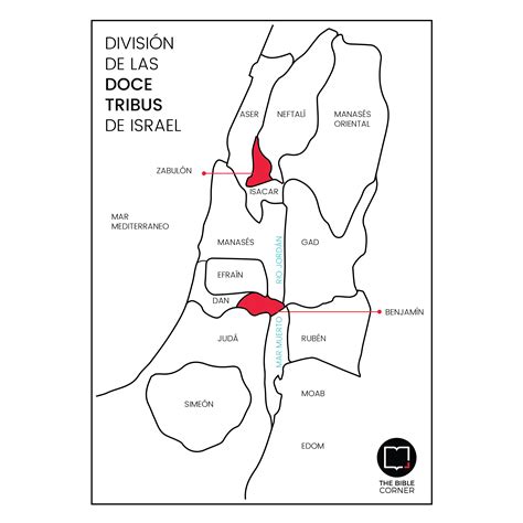 Mapa De Las 12 Tribus De Israel