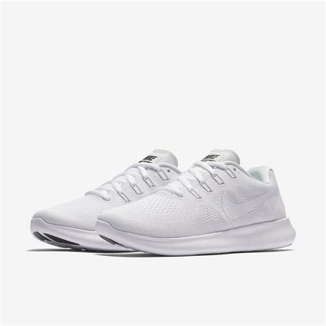 Nike Womens Free RN 2017 Running Shoes - White - Tennisnuts.com