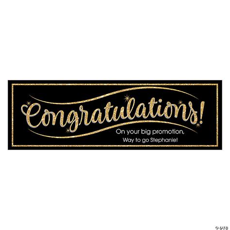 Congratulations Custom Banner | Oriental Trading