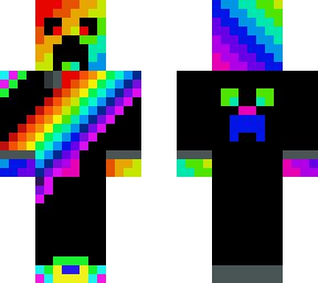 Rainbow Creeper | Minecraft Skins