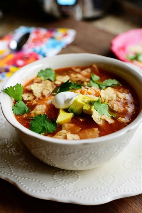 Pioneer Woman's crockpot mexican chicken soup | Slow cooker chicken tortilla soup, Chicken ...