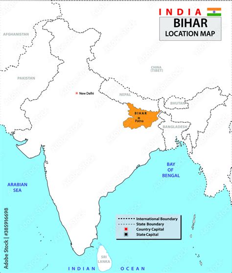 Bihar Map. India Bihar location state map perfect to used for ...