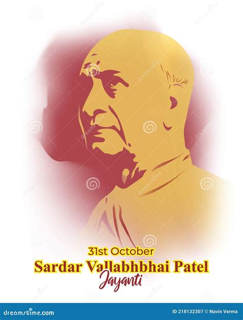 Vector Illustration for Sardar Vallabhbhai Patel Jayanti Stock Vector - Illustration of august ...