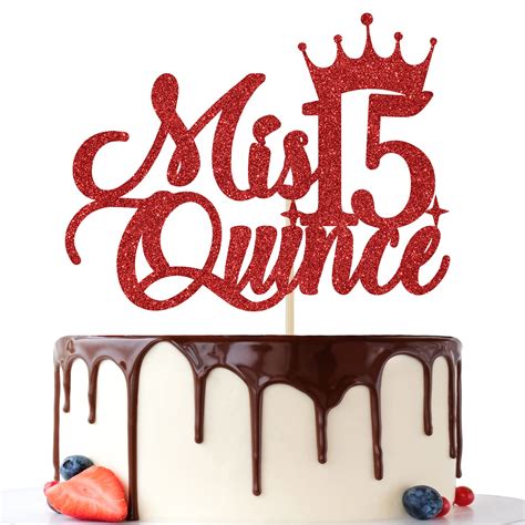 Buy Mis Quince 15 Cake Topper, Mis Quince Años Decorations, 15th ...