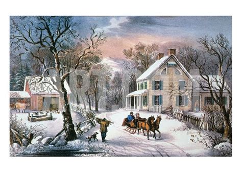 Currier & Ives | Currier and ives, Currier and ives prints, Winter scenes