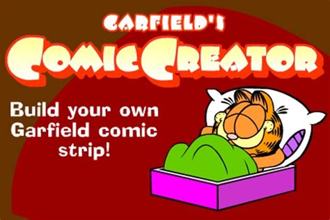 Play Free! Garfield Comic Creator game: Build your own Garfield comic strip. Create and ...