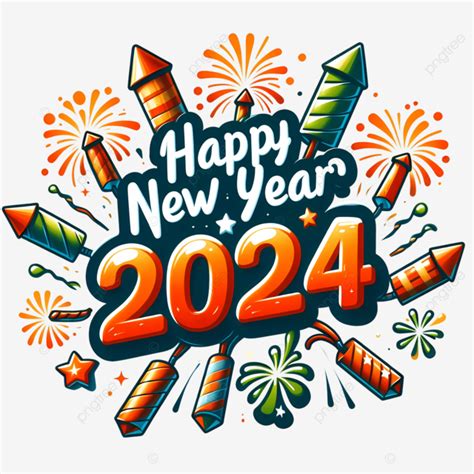 Happy New Year 2024, Celebration, New Year, 2024 PNG Transparent Image and Clipart for Free Download