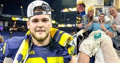 Michigan: "Surgery went great" - Michigan OL Zak Zinter shares latest update on leg injury from ...