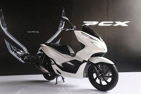 All New Honda PCX 150 Indonesia launch White front right quarter