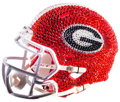 Georgia Bulldogs Mini Swarovski Crystal Football Helmet - Sports Unlimited