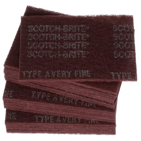 Buy Scotch-Brite General Purpose 7447 Hand Pad, Very Fine Grade, 6 in x 9 in, Pack of 20 ...