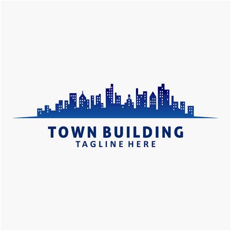 Town building logo design 9694542 Vector Art at Vecteezy