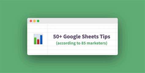 50+ Google Sheets Tips & Tricks (according to 85 marketers) - Sheets ...